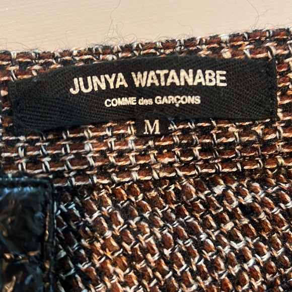 Junya Watanabe Comme des Garçons polyurethane/wool mini skirt - Picture 4 of 8